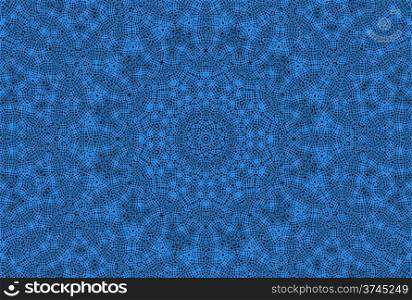 Abstract blue background with dotted pattern