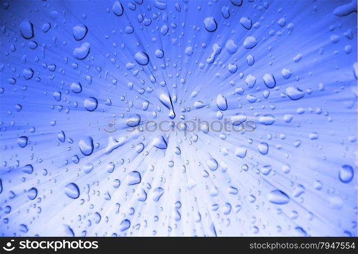abstract blue background with drop water