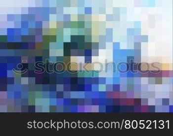 abstract blue background with mosaic style