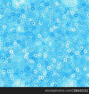 Abstract blue background with ring pattern