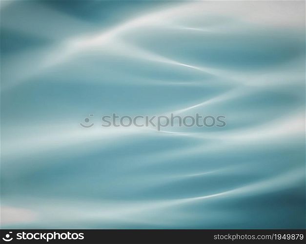 Abstract Blue Background with Smooth Shining Lines