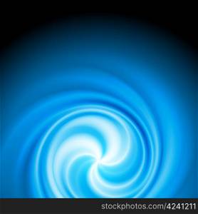 Abstract blue background with swirl. Eps 10 vector design