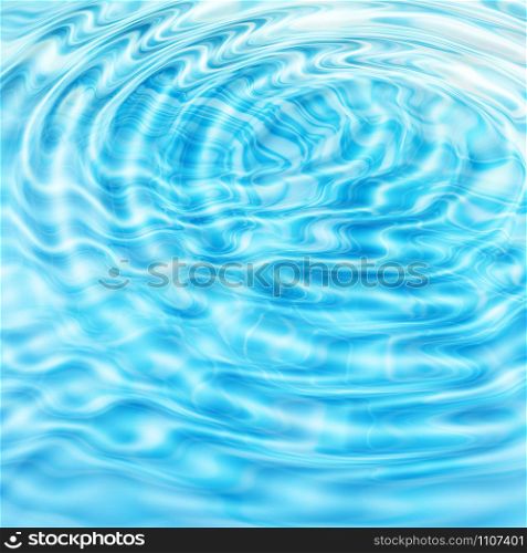 Abstract blue background with water ripples