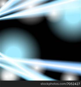 Abstract blue beams black background. Abstract blue black beams background. Blue glow light sparkling effect design