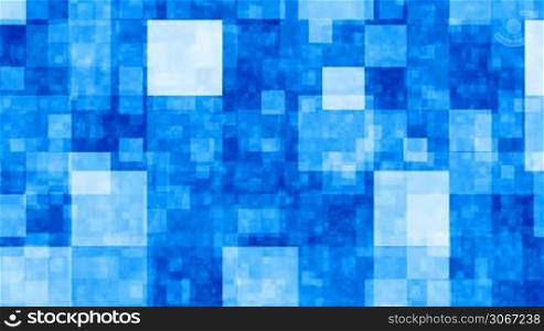 Abstract blue blocks background (seamless loop)