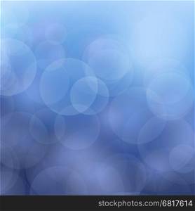 Abstract Blue Blurred Background. Christmas Defocused Pattern. Abstract Blue Blurred Background