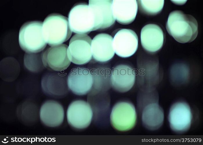 Abstract blue bokeh background