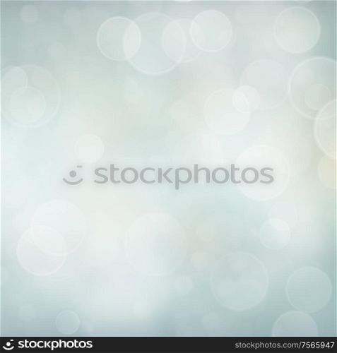 abstract blue bokeh background with bubbles and flares