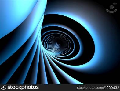 Abstract blue circle swirl background