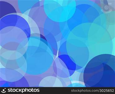 Abstract blue circles illustration background. Abstract minimalist blue illustration with circles useful as a background