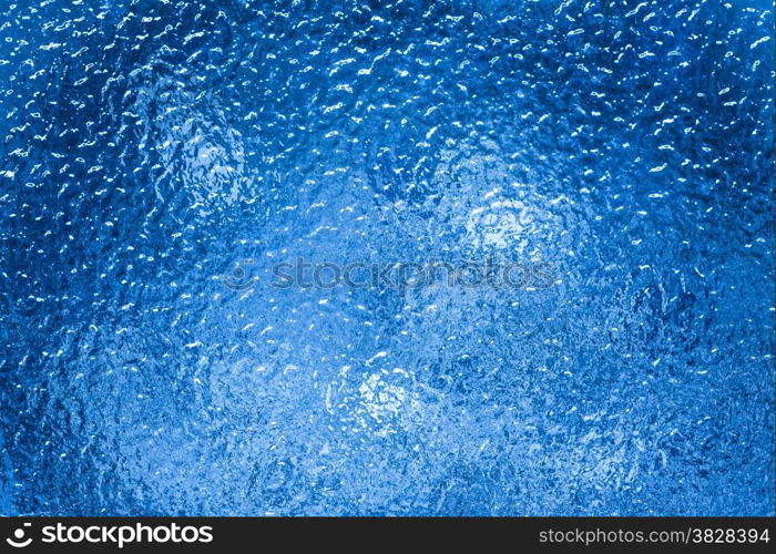 Abstract blue color background reflect from rough acrylic board