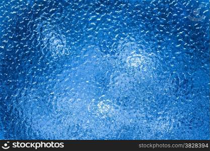 Abstract blue color background reflect from rough acrylic board