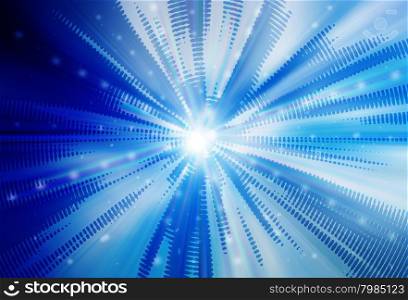 abstract blue color background with radial spin motion blur