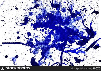abstract blue color from spash water color for template