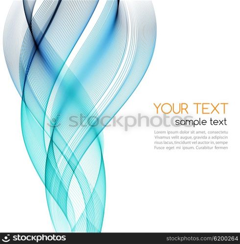 Abstract blue color wave design element. . Abstract blue color wave design element. Blue wave