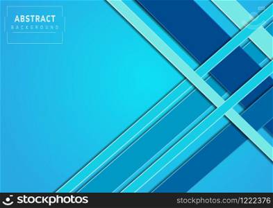 Abstract blue diagonal geometric background. Vector illustration