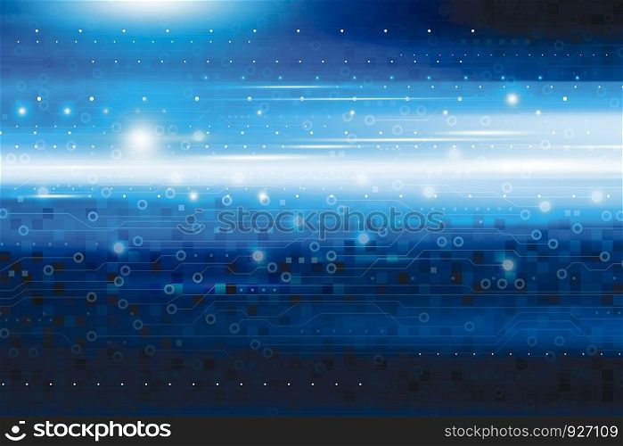 Abstract blue digital technology background