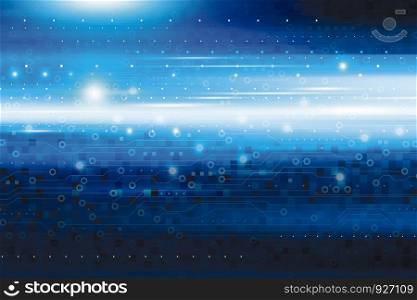 Abstract blue digital technology background