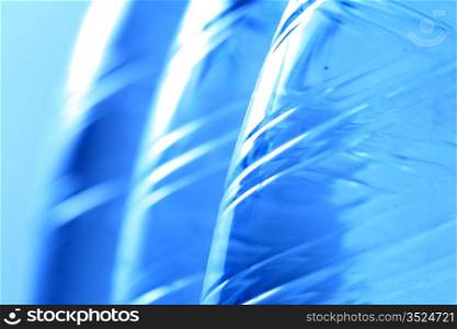 Abstract blue glass
