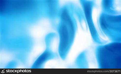 Abstract blue glowing liquid background seamless loop