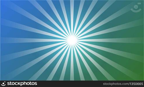 Abstract blue gradient Background with Starburst effect. and Sunburst beams element. starburst shape on white. Radial circular geometric shape.