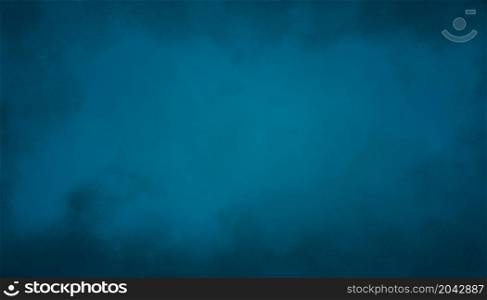 Abstract blue grunge background texture, illustration, soft blurred texture in center with blank , simple elegant blue background