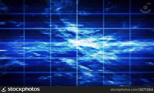 Abstract blue high-tech display (seamless looping)
