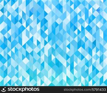 Abstract blue light template background. Vector Abstract blue light geometric background Triangle shapes