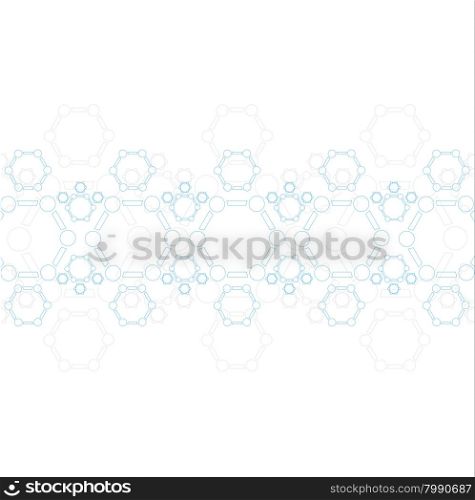 Abstract blue molecule structure. Medical background. Abstract blue molecule structure. Medical scientific background