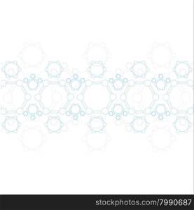Abstract blue molecule structure. Medical background. Abstract blue molecule structure. Medical scientific background