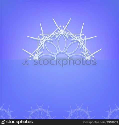 Abstract Blue Ornamental Pattern. Abstract Blue Background.. Blue Pattern