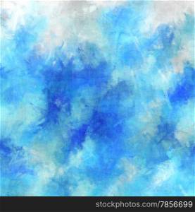 Abstract blue paint background