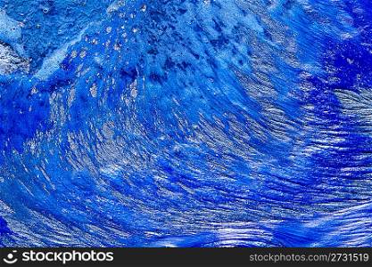 abstract blue paint texture shapes background fresh liquid