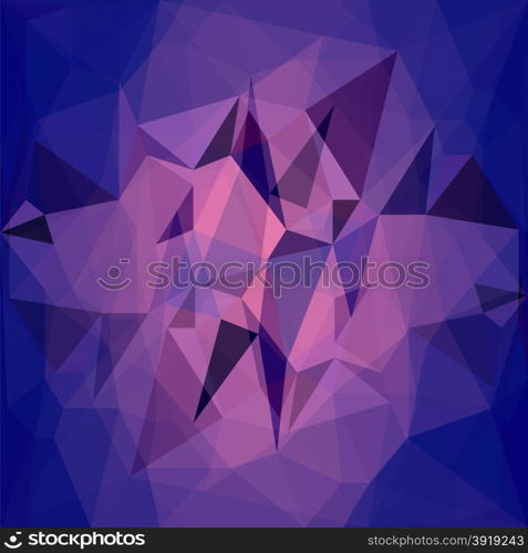 Abstract Blue Pink Background. Abstract Polygonal Geometric Pattern. Blue Pink Background