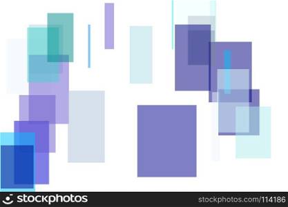 Abstract blue rectangles illustration background. Abstract minimalist blue illustration with rectangles useful as a background