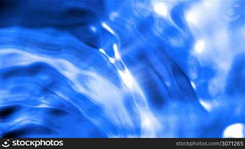 Abstract blue shiny liquid background