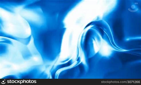 Abstract blue silky background (seamless looping)