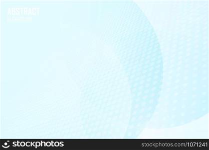 Abstract blue sky circle tech decoration halftone background. Use for minimal ad, template, design decoration, annual report, print. illustration vector eps10