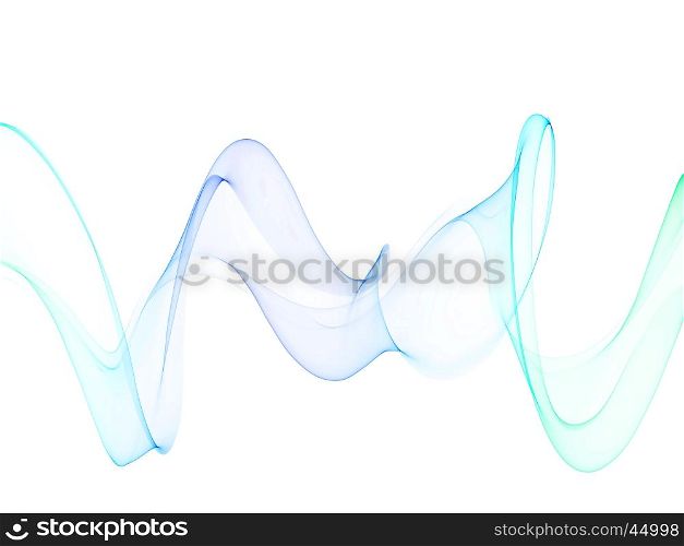 abstract blue smoke waves