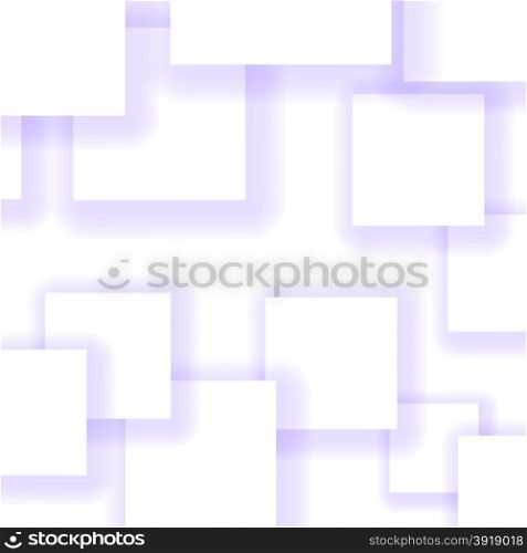 Abstract Blue Squares Isolated on White Background. Abstract Blue Squares