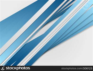 Abstract blue stripes corporate background