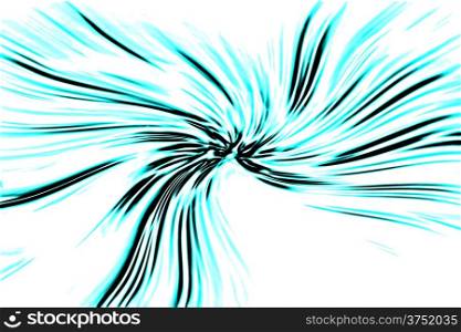 abstract blue vortex on a white background