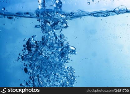 Abstract blue water