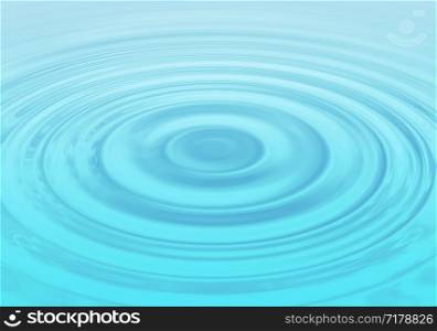 Abstract blue water background with wavy circles