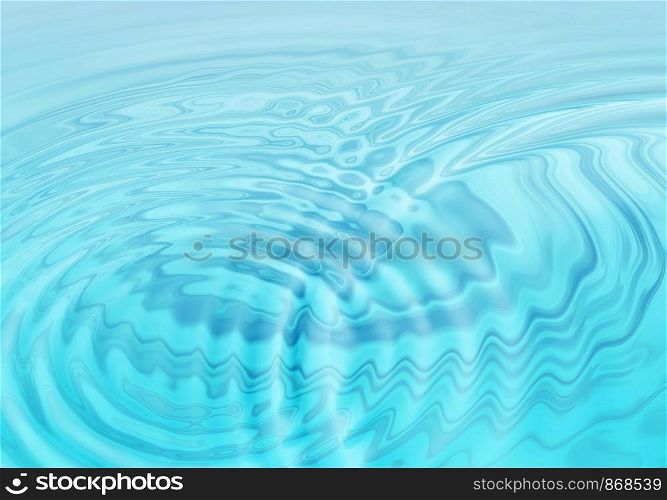 Abstract blue water background with wavy ripples