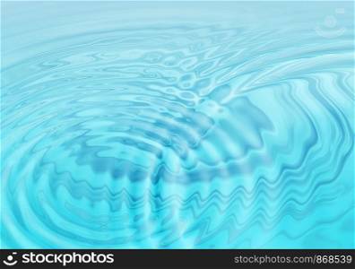 Abstract blue water background with wavy ripples