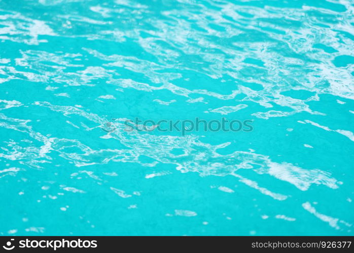 Abstract blue water texture background / water surface pool sea or ocean