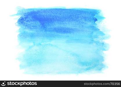 Abstract blue watercolor background - space for your own text