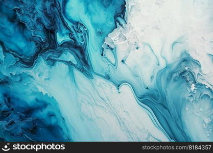 Abstract blue watercolor paint marble background , Ink colors are amazingly bright artwork watercolor , Generate Ai