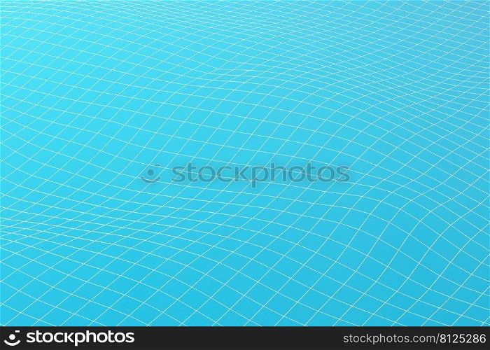 Abstract blue Wave Pattern Technology Background. 3d illustration